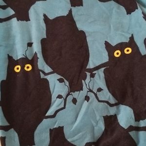 Lularoe Black Owl Leggings